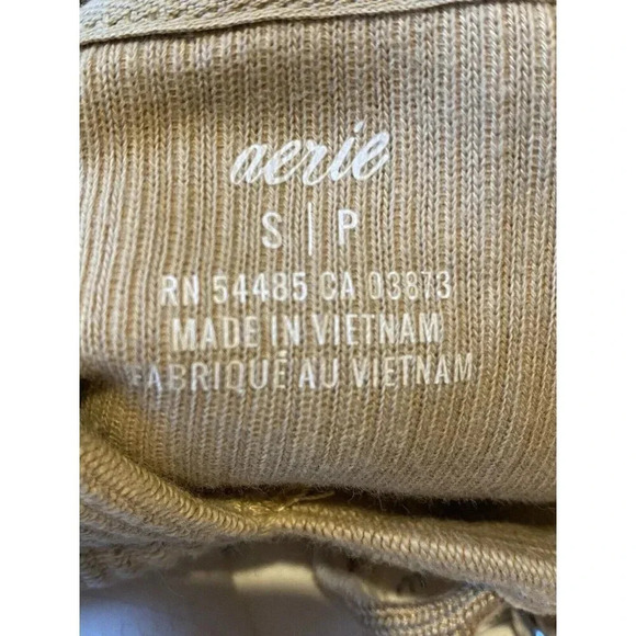 Aerie Cropped Ribbed Hoodie Women's Small Long Sleeve size Small - Picture 3 of 6